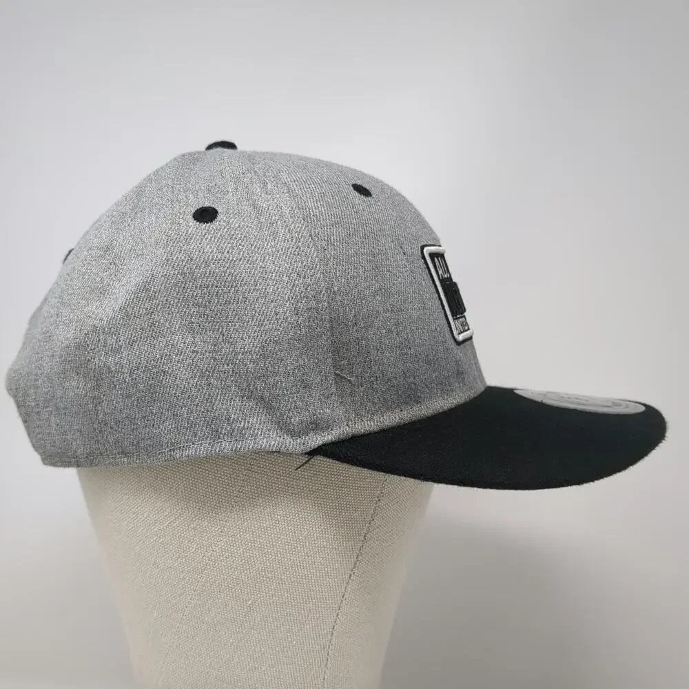 T&T Snapback Gray One Size New York All City United States Flat Brim Hat